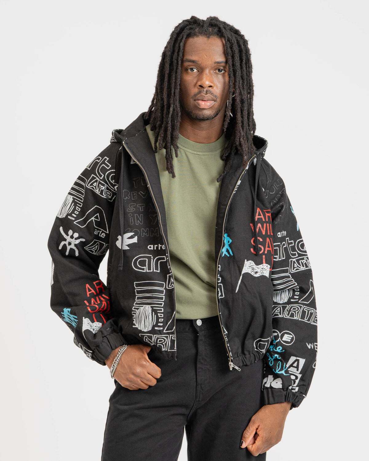 Arte Antwerp Art Saves Jacket | AW25-146J-BLK | AFEW STORE